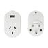 Samsonite NZ & AUS to India Power Adapter with USB White