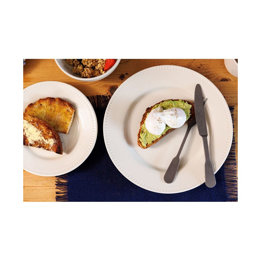 Mikasa Cranborne 27cm Stoneware Dinner Plates (Set of 4) Cream Cream