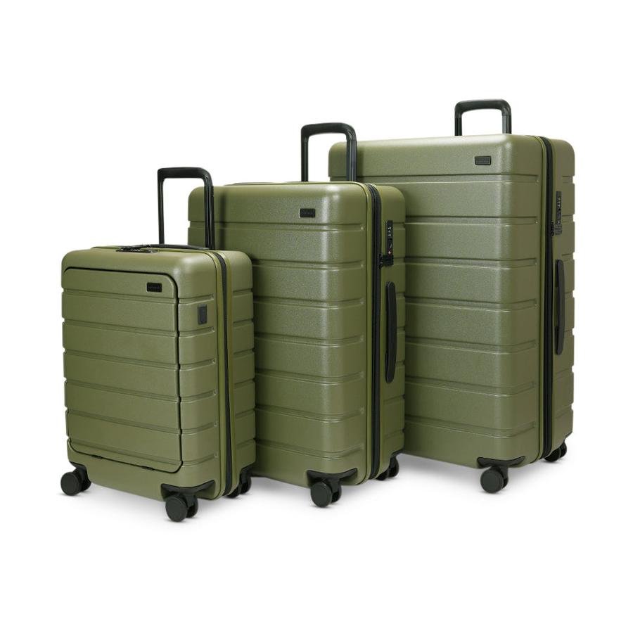 Explorer Arlo Pro 52cm Front Access, 65cm & 75cm Hardside Luggage Set Evergreen Evergreen