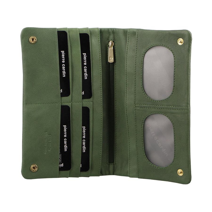 Pierre Cardin Willow Women's Italian Leather RFID Wallet Emerald Emerald