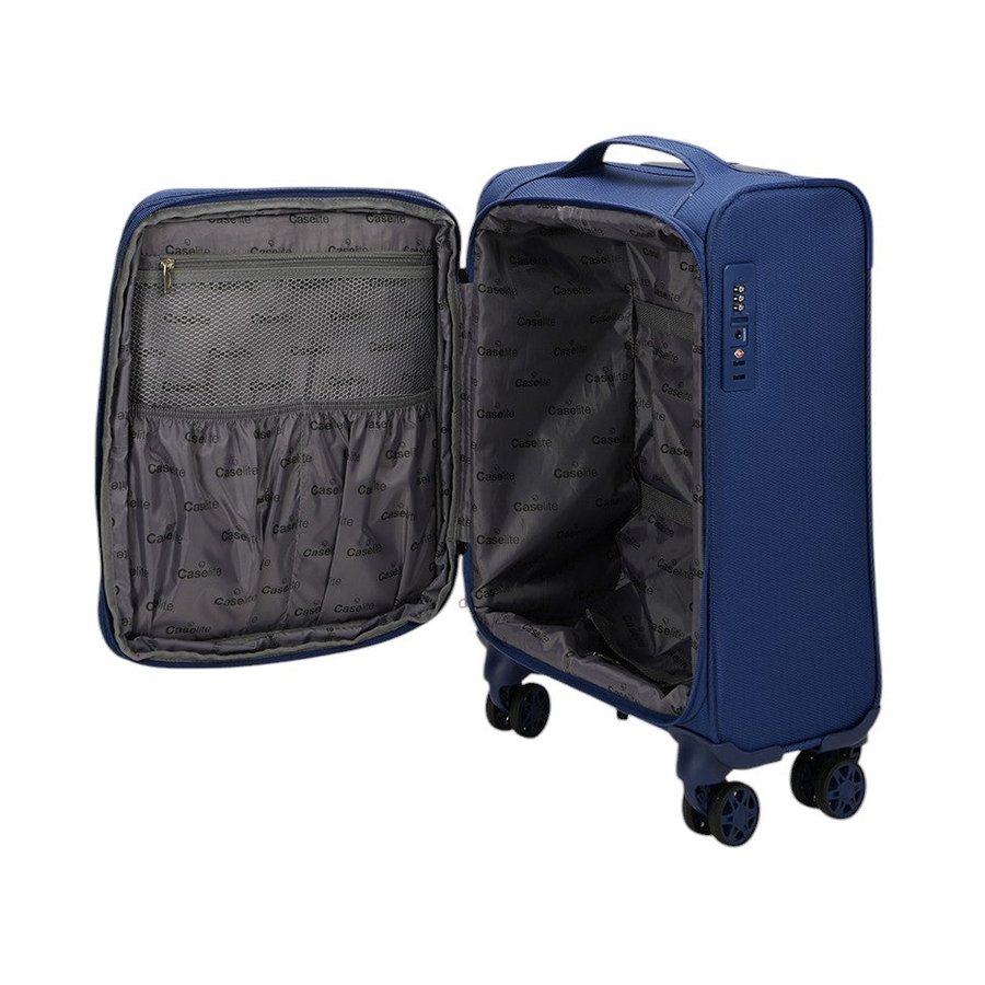 Caselite Ultra 55cm Softside Carry-On Suitcase & Laptop Bag Set Navy Navy