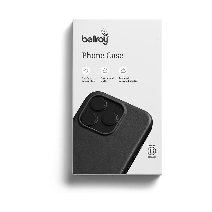 Bellroy iPhone 15 Pro Max Phone Case (With Button Add-on) Black Black