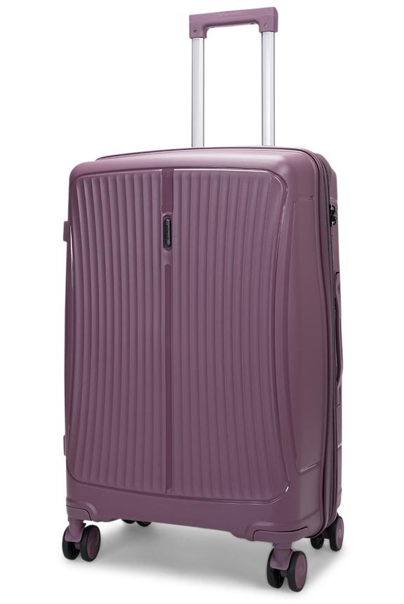 Caselite Quest 65cm Hardside Checked Suitcase Purple