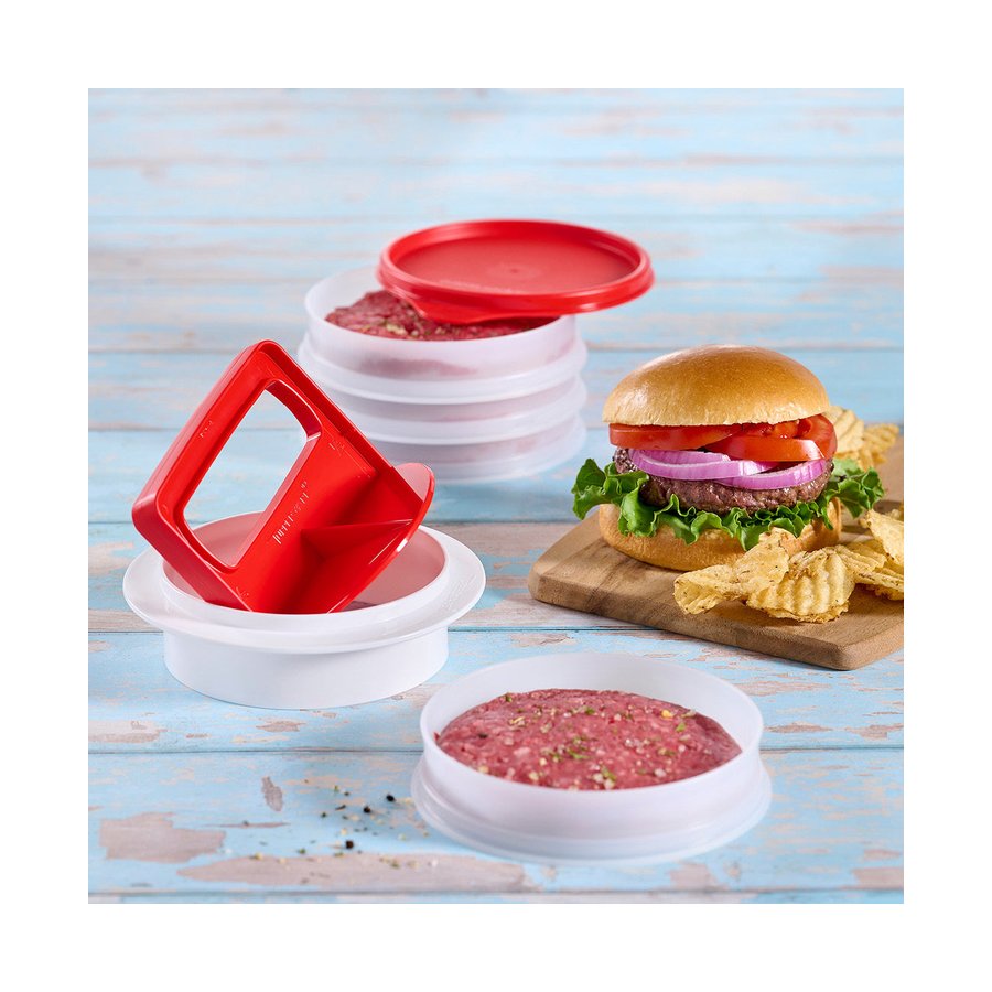 Tupperware Hamburger Patty Press Chilli & Snow White Chilli & Snow White
