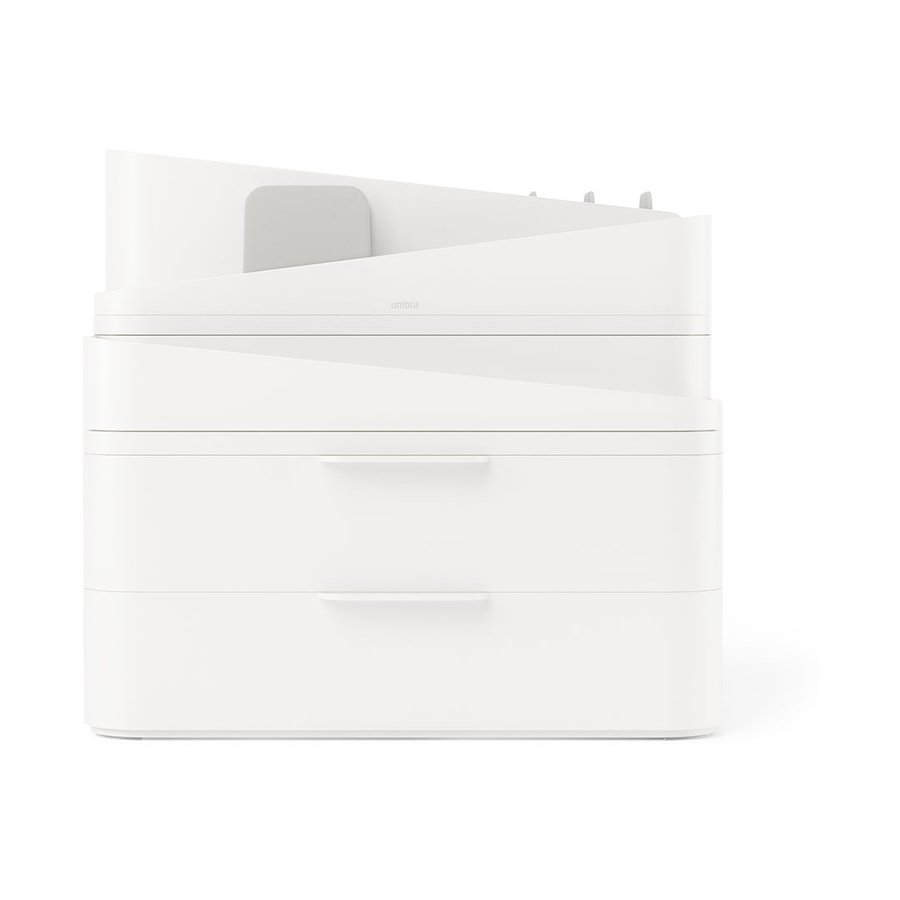 Umbra Glam Large Organiser White/Grey White/Grey