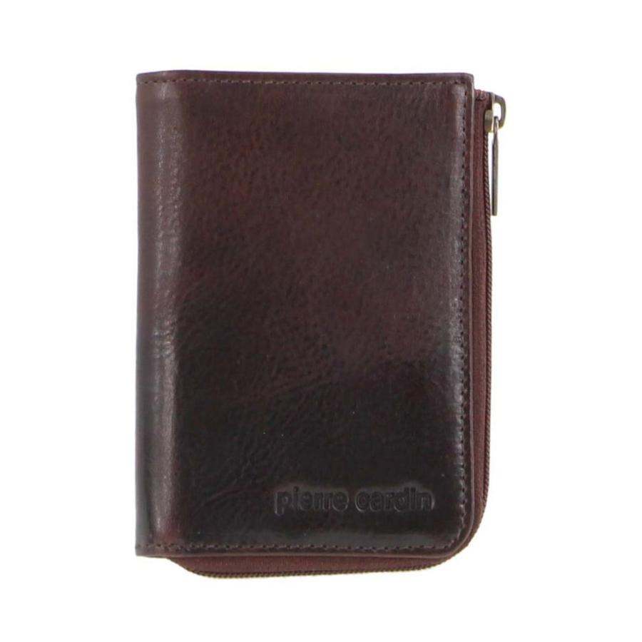Pierre Cardin Vesper Italian Leather Key/Credit Card Holder Dark Chocolate Dark Chocolate