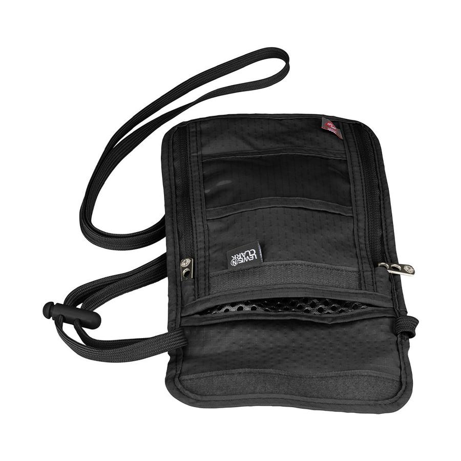 Lewis N. Clark RFID Neck Stash Black Black