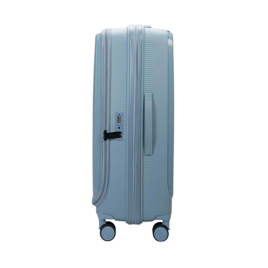 Caselite Venture 57cm & 76cm Top Open Hardside Luggage Set Grey Blue Grey Blue