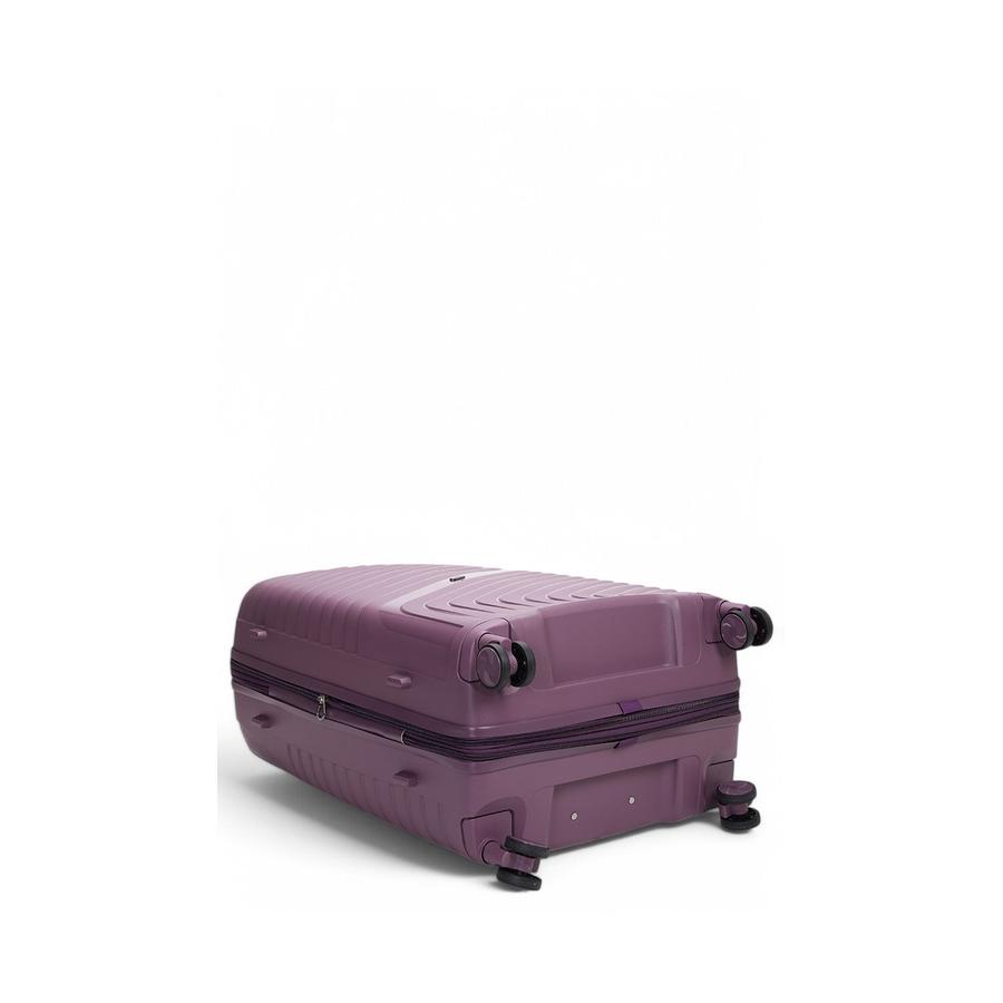 Nomad Journey 75cm Hardside Checked Suitcase Purple Purple