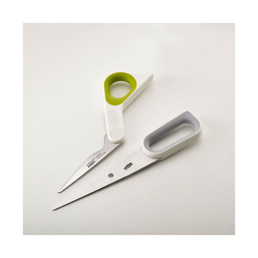Joseph Joseph PowerGrip Kitchen Scissors White White