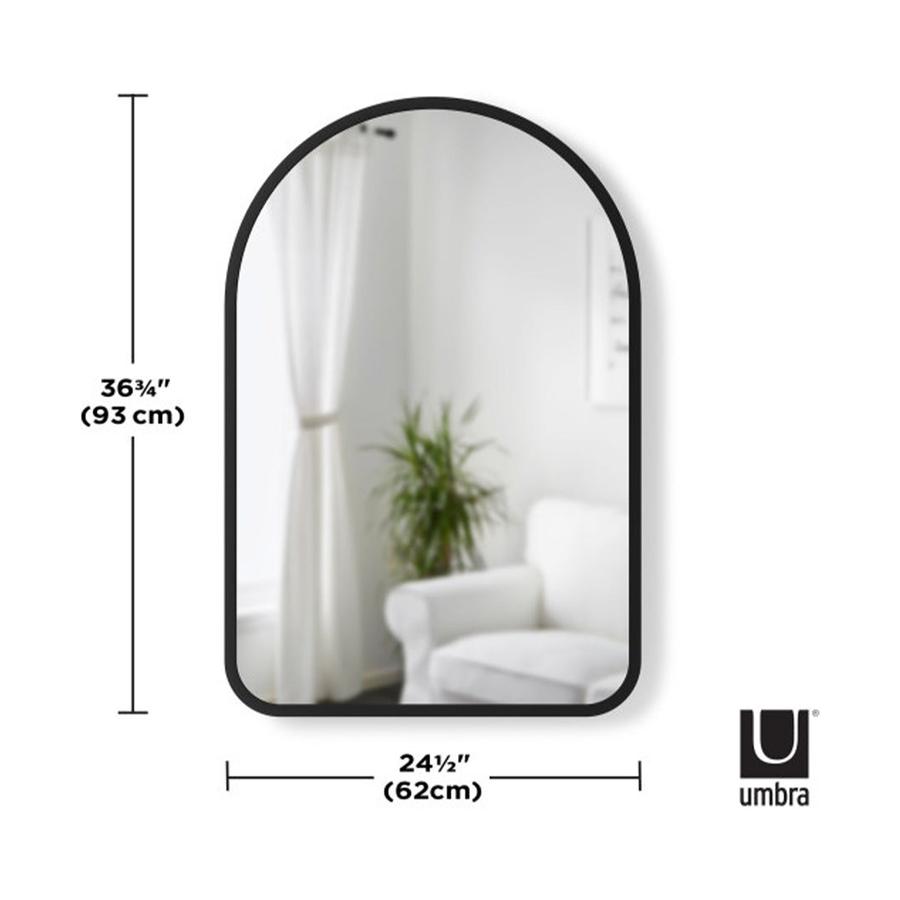 Umbra Hub Arched Mirror (61cm x 91cm) Black Black