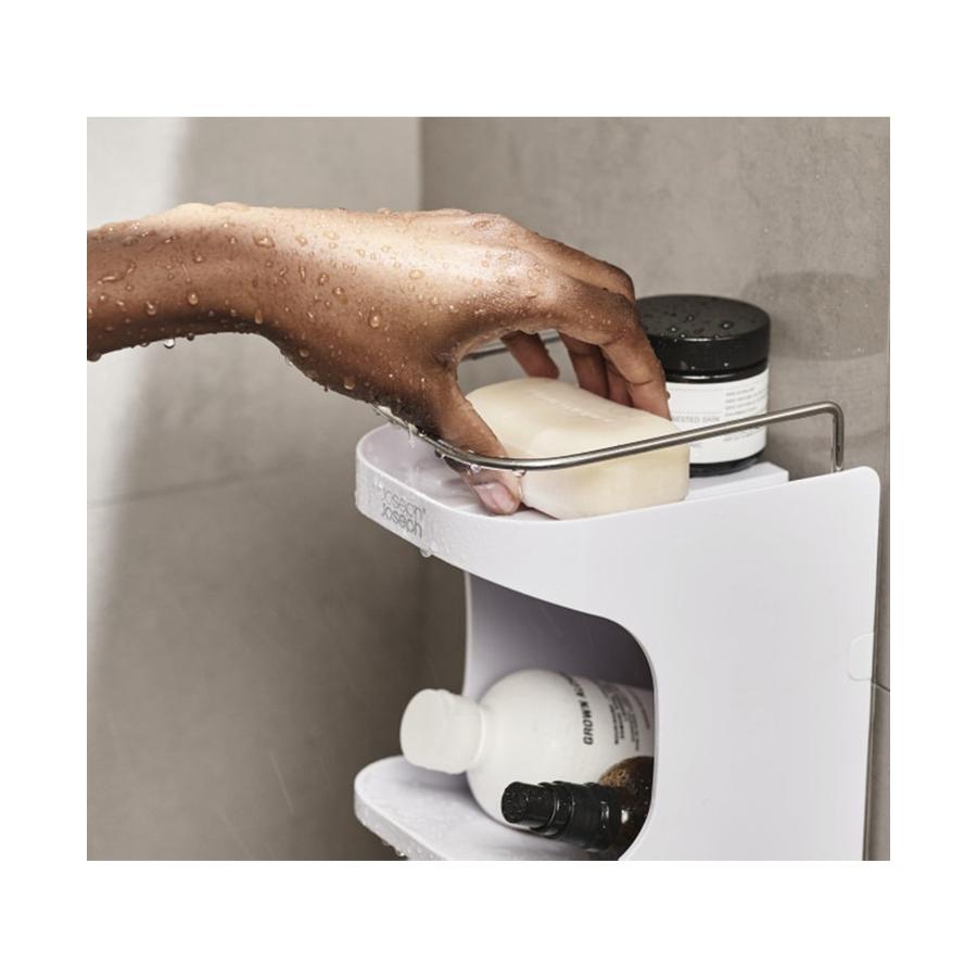 Joseph Joseph Capsule Compact Shower Shelf (2 Tier) White White