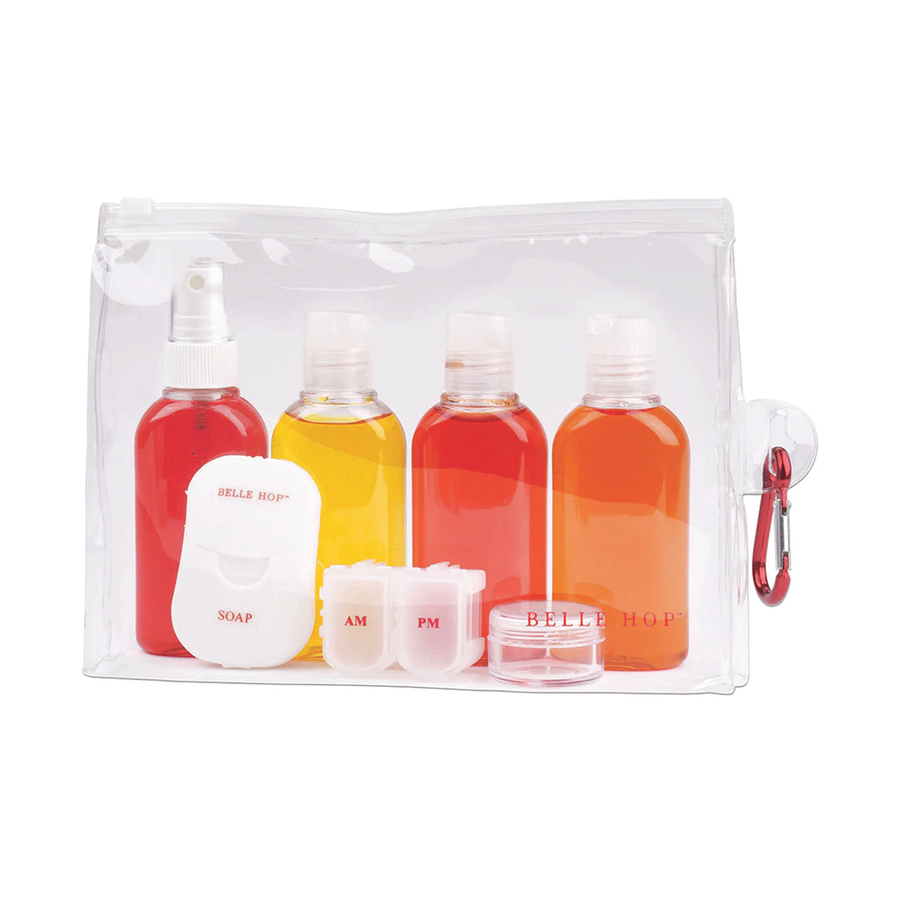 Lewis N. Clark Travel Bottle Set Clear Clear