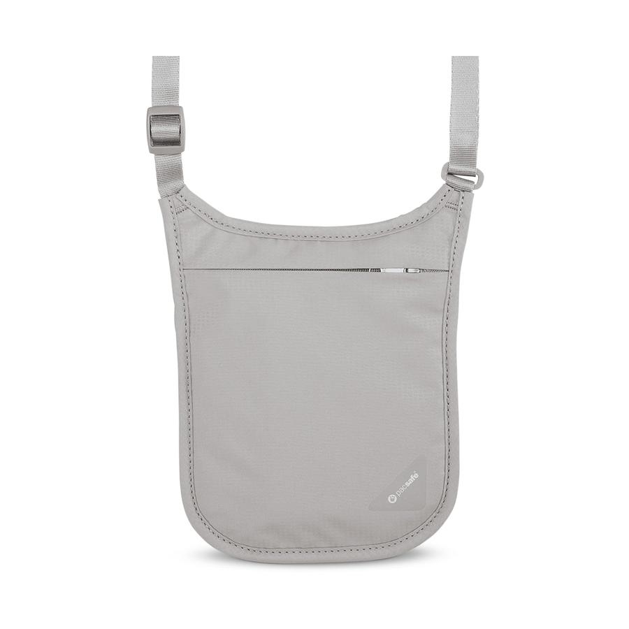 Pacsafe Coversafe V75 RFID Blocking Neck Pouch Grey Grey