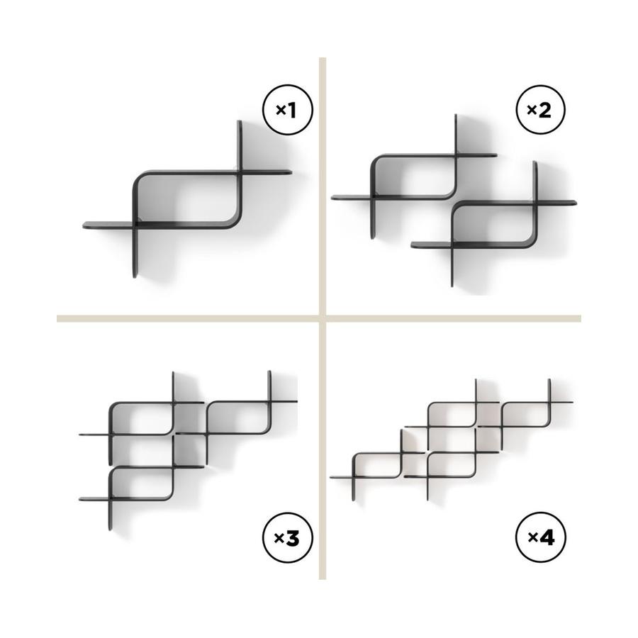 Umbra Montage Shelf Black Black