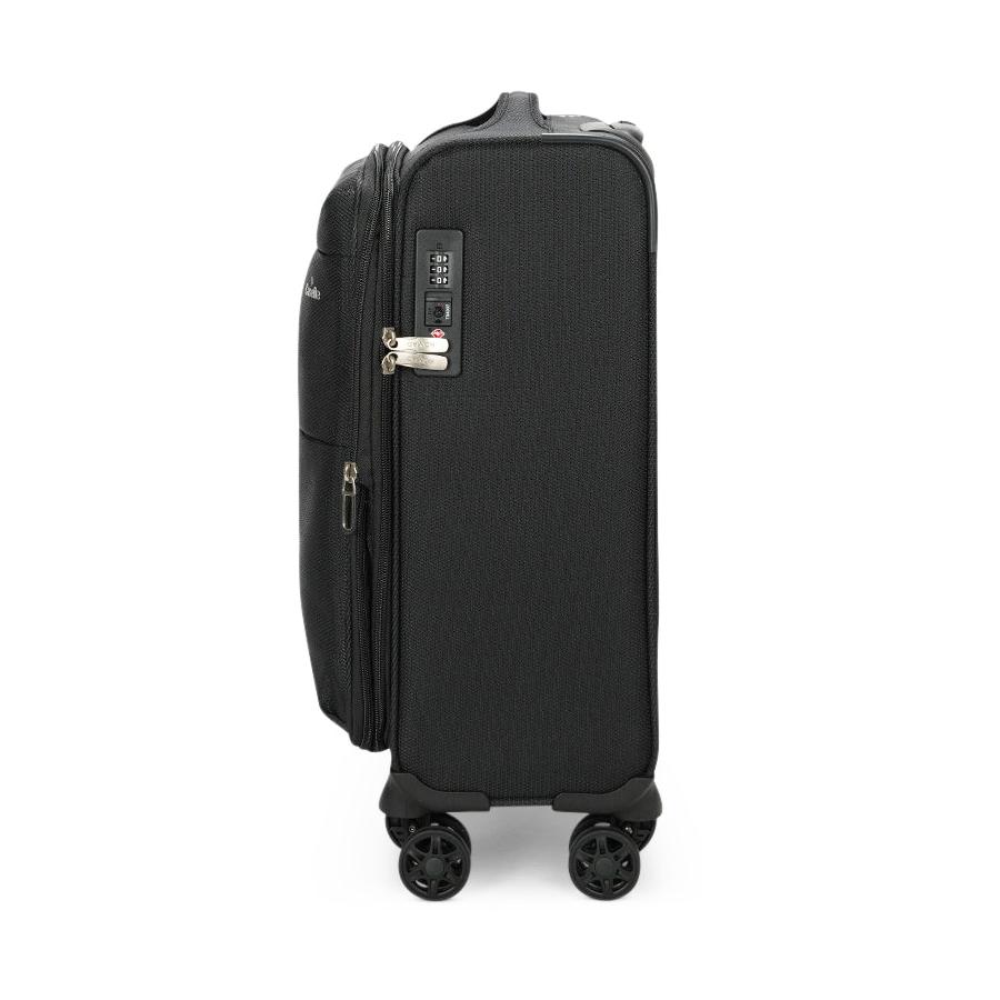 Caselite Ultra 55cm Softside Carry-On Suitcase & Laptop Bag Set Black Black