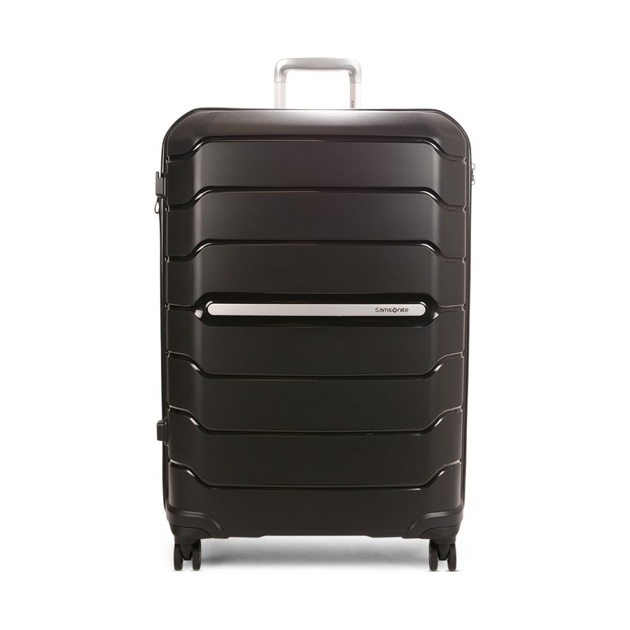 Samsonite Oc2lite 75cm Hardside Checked Suitcase Black Black