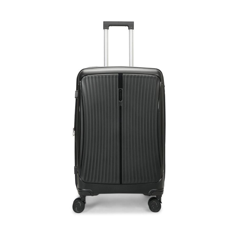 Caselite Quest 56cm & 65cm Hardside Luggage Set Black Black