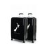 Caselite NZ Map/Fern 77cm & 77cm Hardside Luggage Set Black