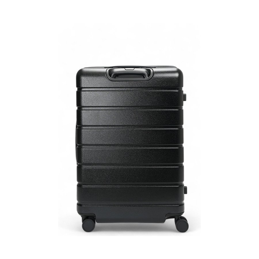 Explorer Arlo Pro 65cm Hardside Expandable Checked Suitcase Black Black