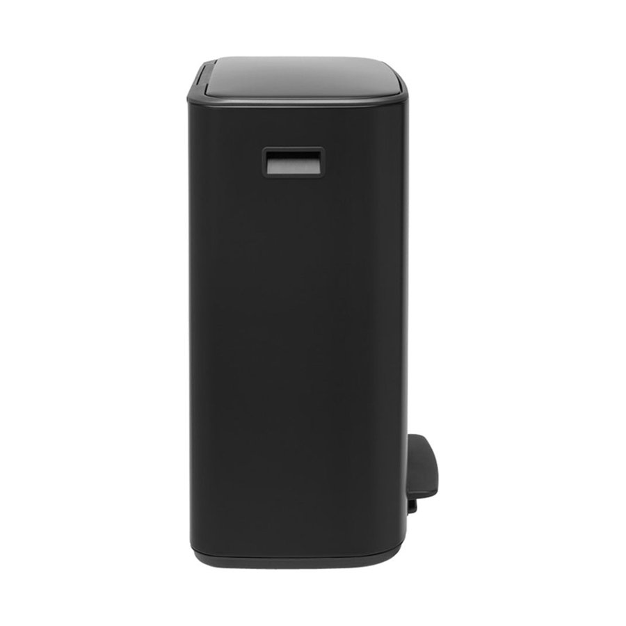 Brabantia Bo Pedal Bin (2 x 30L) Matte Black Matte Black