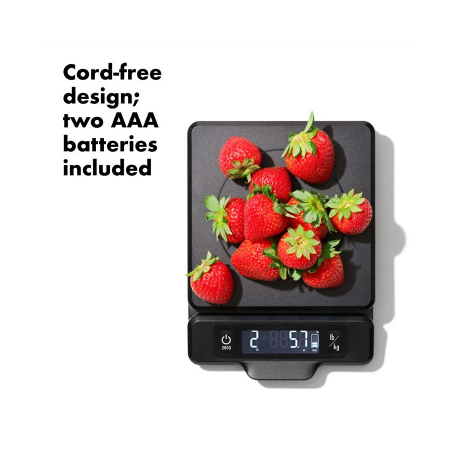 OXO Good Grips Food Scale with Pull-Out Display Black Black