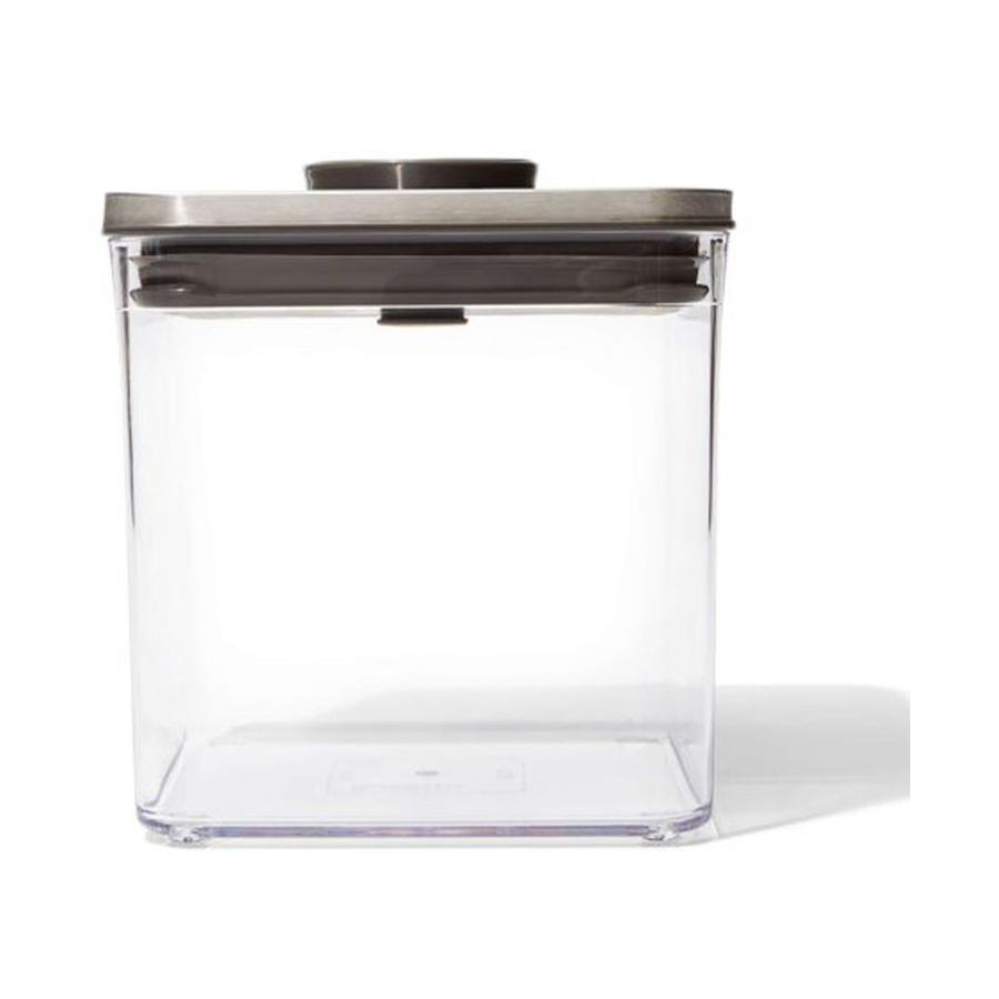 OXO Good Grips Steel POP 2.6L Big Square Short Container Clear Clear