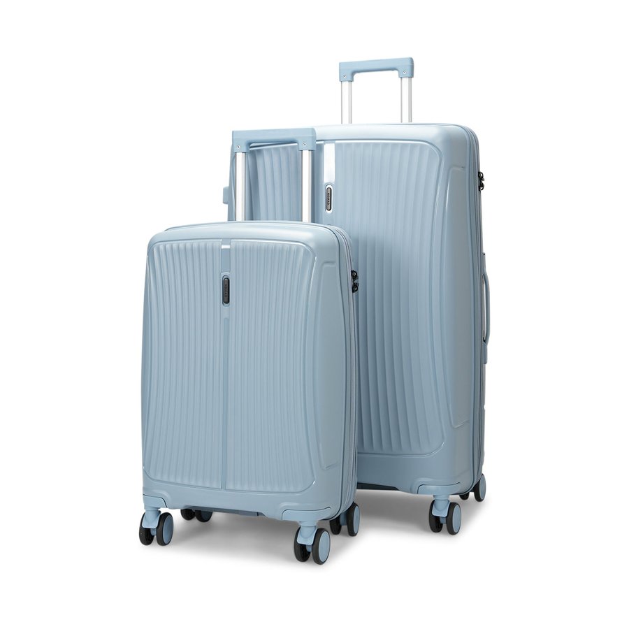 Caselite Quest 56cm & 75cm Hardside Luggage Set Steel Blue Steel Blue