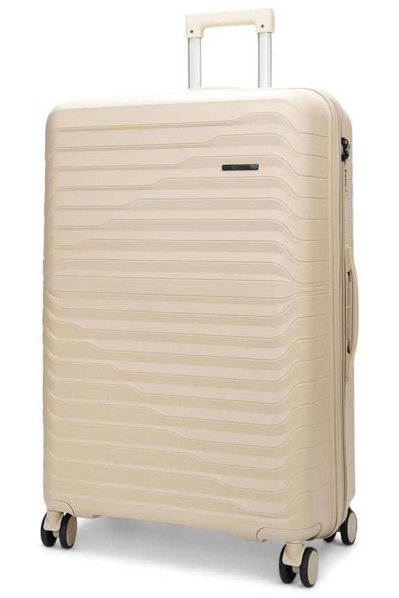 Caselite Summit 75cm Hardside Checked Suitcase Beige