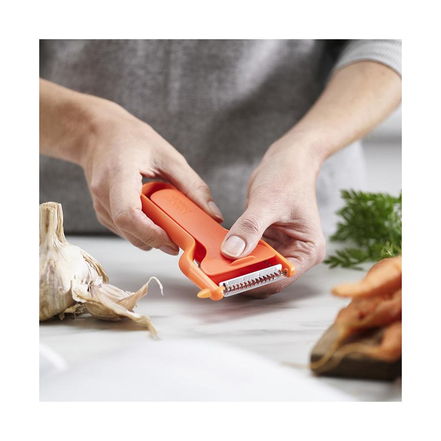Joseph Joseph SafeStore Julienne Peeler Orange Orange