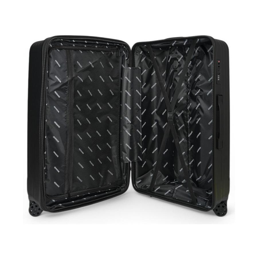 Nomad Venture 56cm & 75cm Hardside Luggage Set Black Black