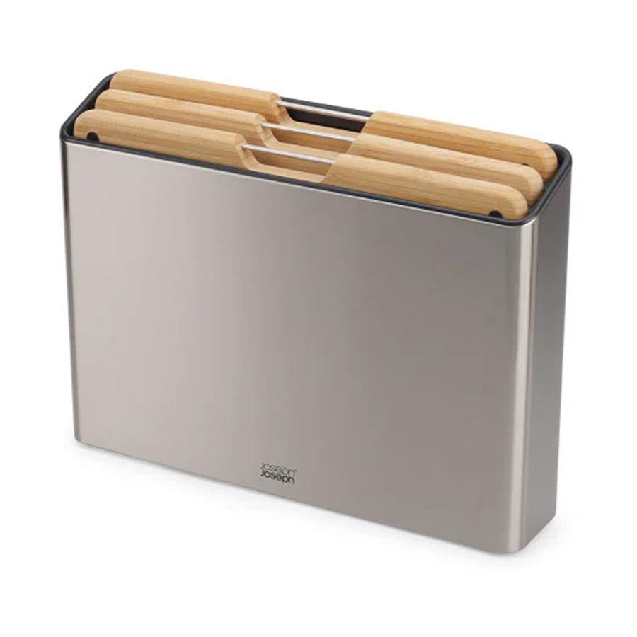Joseph Joseph Folio Steel 3-Piece Chopping Board Set Bamboo Bamboo