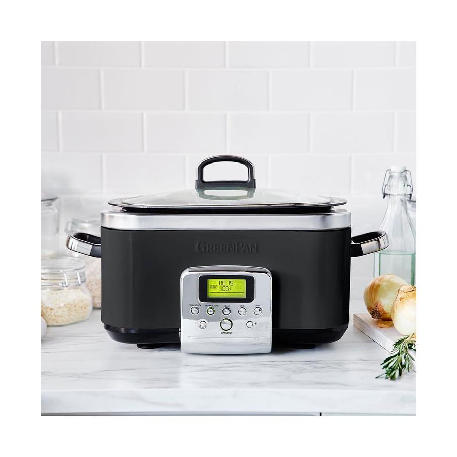 GreenPan Slow Cooker 6L Black Black