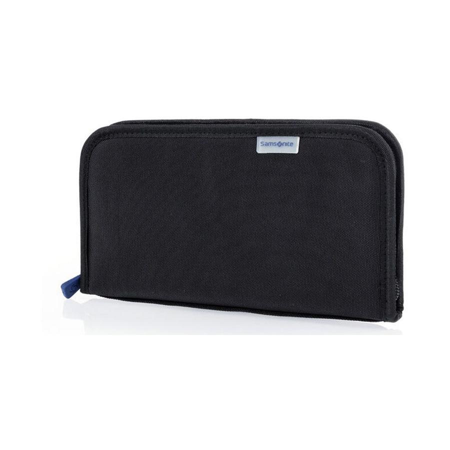 Samsonite Travel Essentials Zipped Travel Wallet RFID Black Black