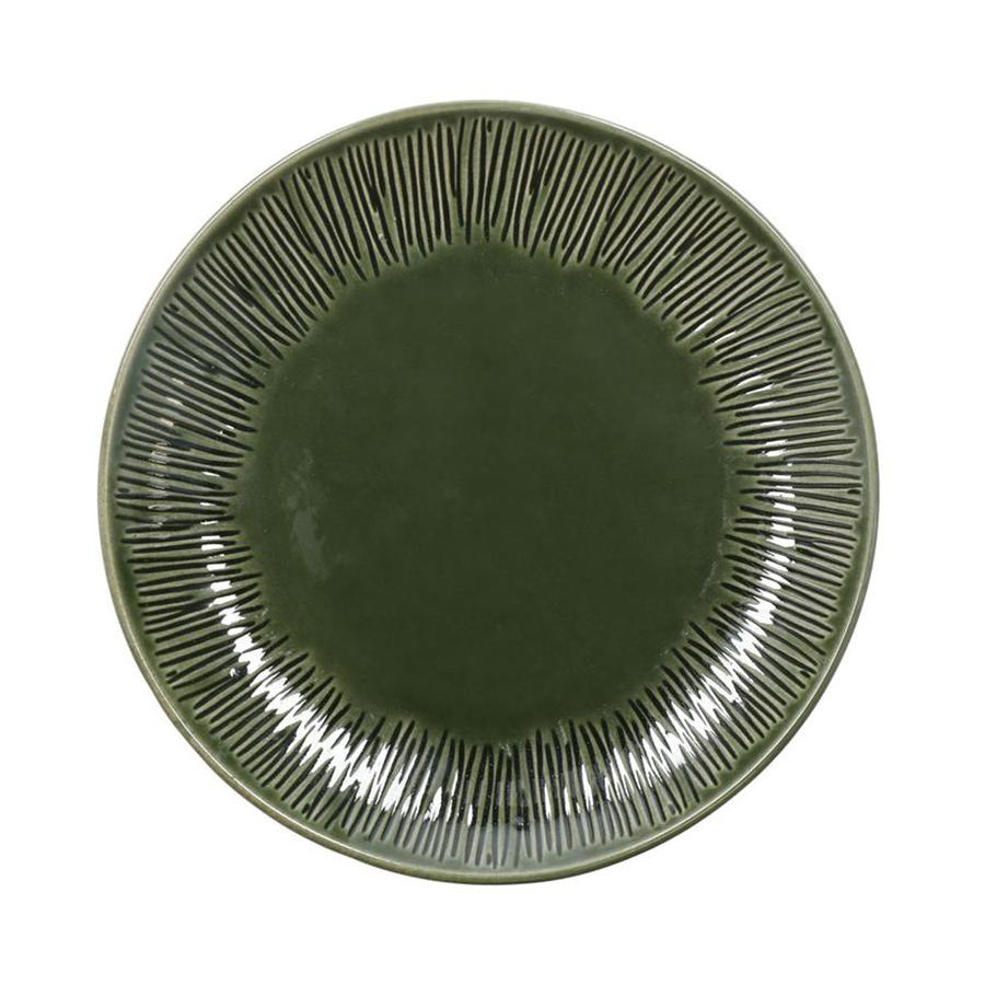 Mikasa Jardin 21.5cm Stoneware Side Plates (Set of 4) Green Green