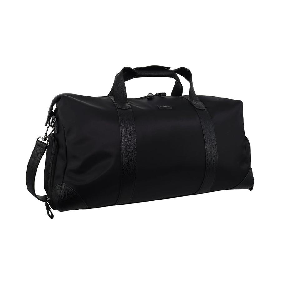 Pierre Cardin Ambrose Unisex Nylon Adventurous Overnight Bag Black Black