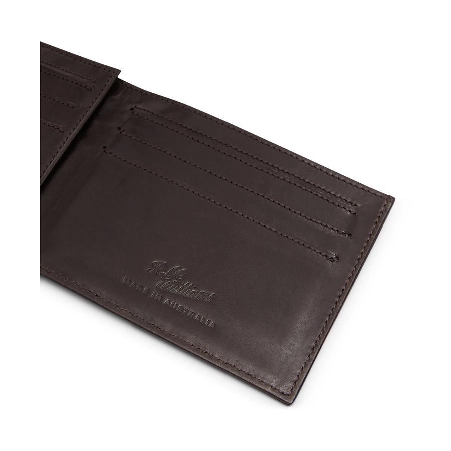 RM Williams Singleton Bifold Wallet Dark Brown Dark Brown