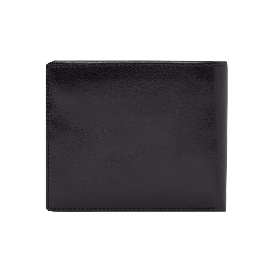 RM Williams Tri-Fold Yearling Leather Wallet Black Black