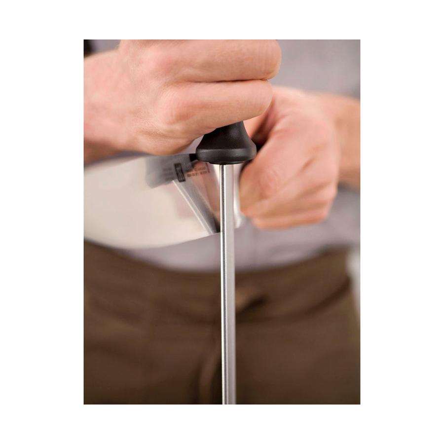 Zwilling Oval 26cm Diamond Coated Sharpening Steel Black Black