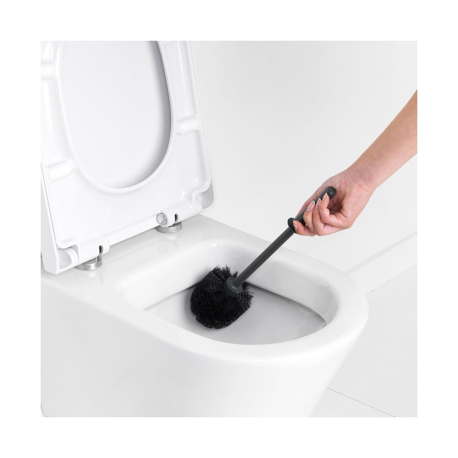 Brabantia ReNew Toilet Brush and Holder Matte Steel Matte Steel