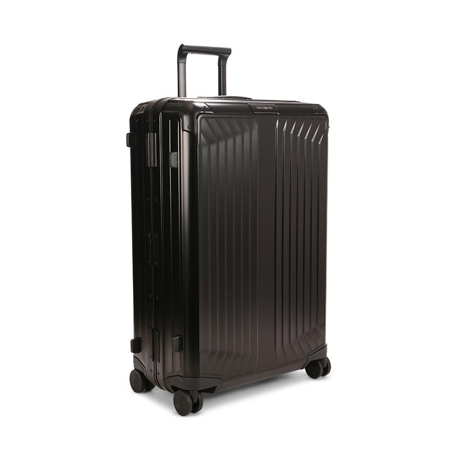 Samsonite Lite-Box ALU 76cm Hardside Checked Suitcase Black Black