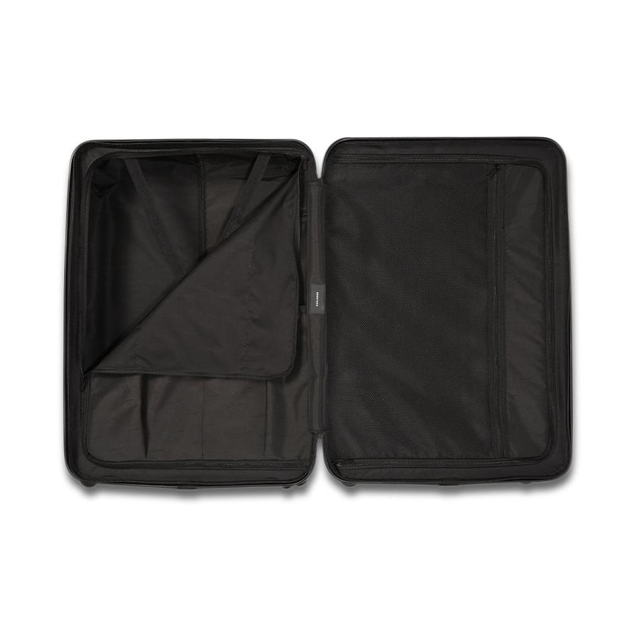 Explorer Luna-Air 74cm Hardside Checked Suitcase Black Black