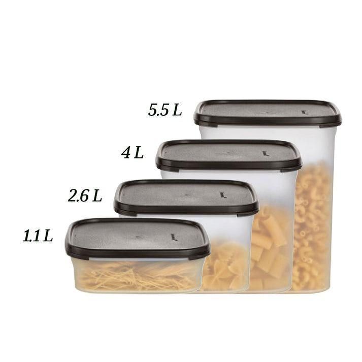 Tupperware Modular Mates Square in all sizes for perspective