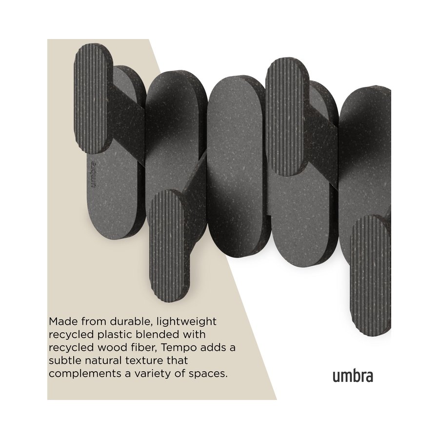 Umbra Tempo 6 Wall Hook Black Black