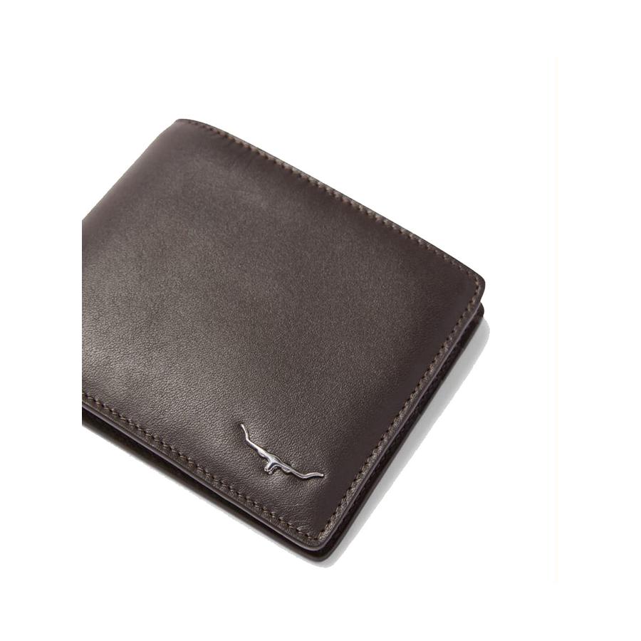RM Williams City Slim Bifold Wallet Chocolate Chocolate