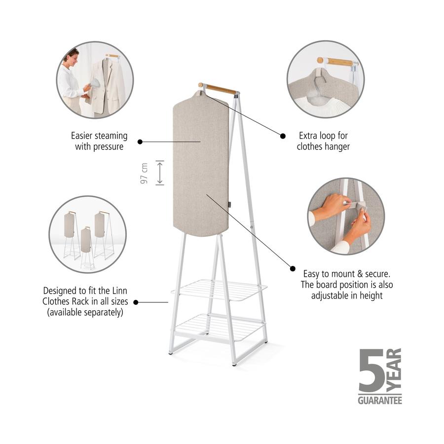 Brabantia Linn Steam Board Grey Grey