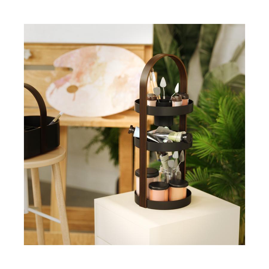 Umbra Bellwood Cosmetic Organiser Black/Walnut Black/Walnut