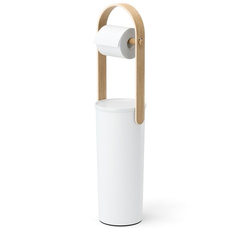 Umbra Bellwood Toilet Paper Holder & Reserve White/Natural