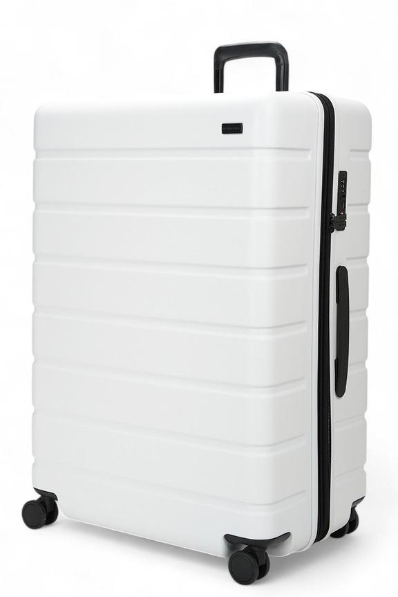 Explorer Arlo Pro 75cm Hardside Expandable Checked Suitcase White