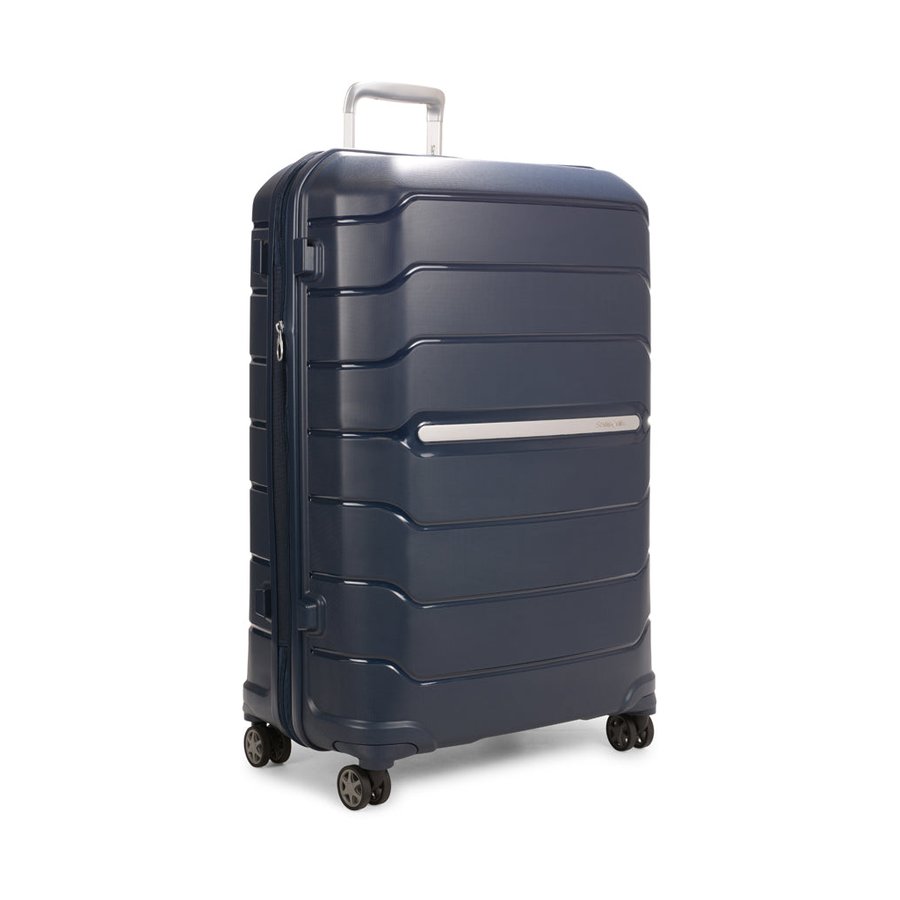 Samsonite Oc2lite 75cm Hardside Checked Suitcase Navy Navy